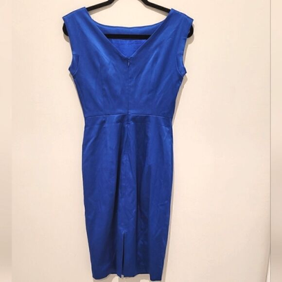Club Monaco Blue cap sleeve dress size 2 - Picture 9 of 17
